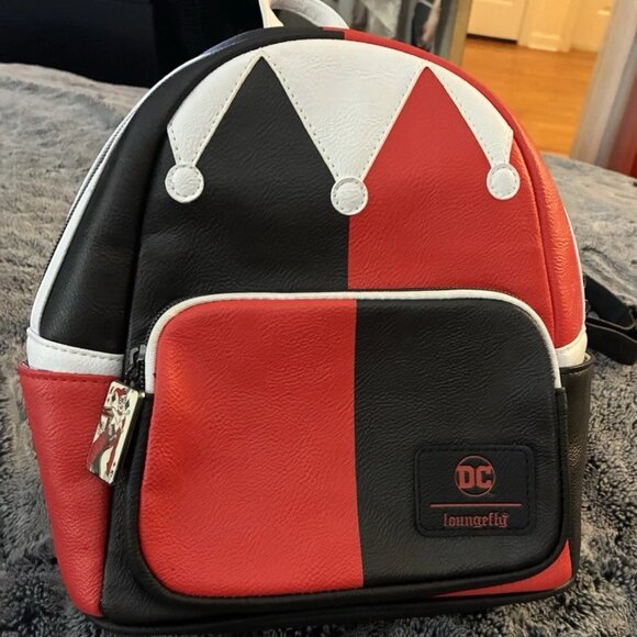 Loungefly DC Harley Quinn 30th Anniversary Mini Backpack GameStop Exclusive NWOT